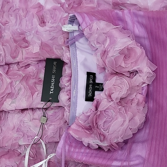 Tadashi Shoji Women's 3D Floral Appliqué Fit And Flare Cocktail Dress - Picture 15 of 17